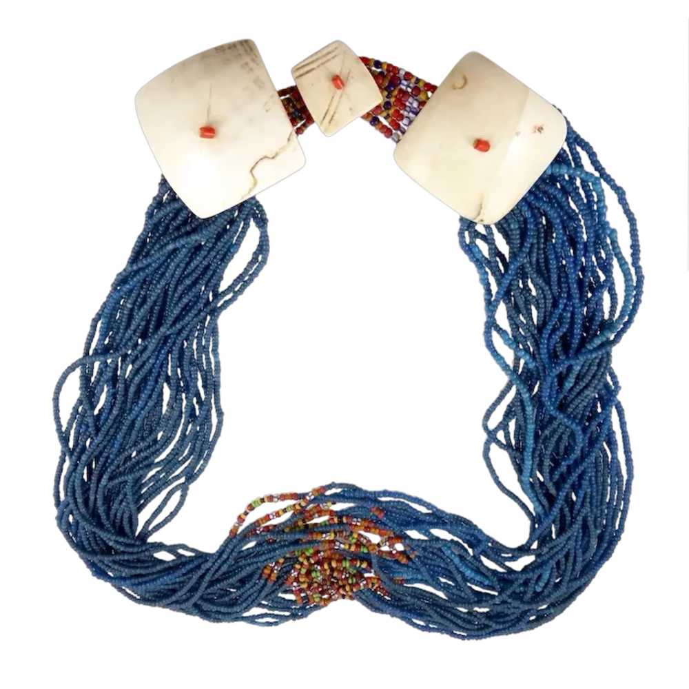 Exceptional Blue Naga Necklace - image 1