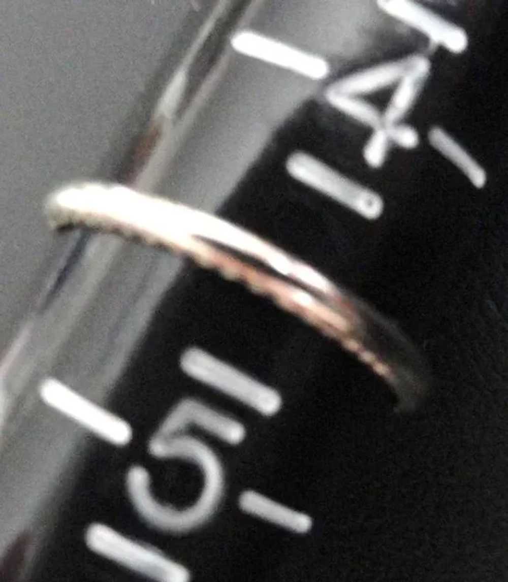 Rare Belais Brothers 18K White Gold Wedding Ring … - image 7