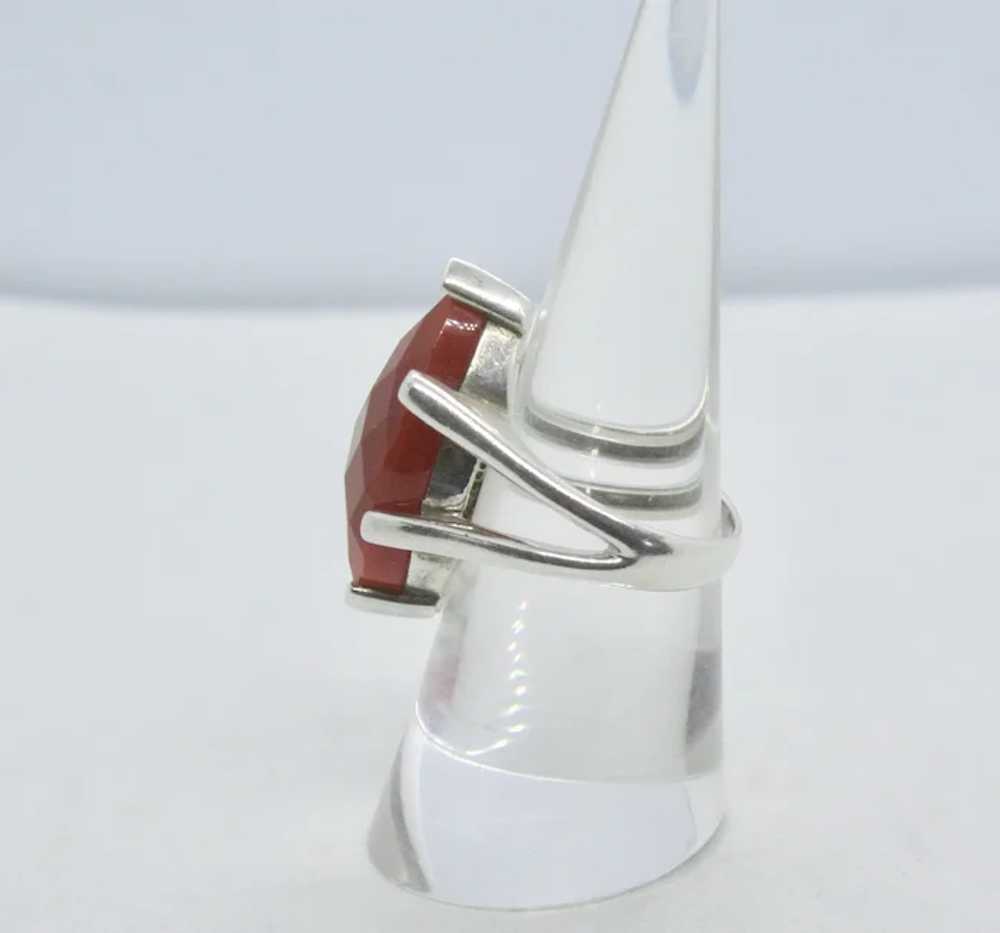 Sterling Whitney Kelly Carenelian Ring- Size 6.25 - image 3