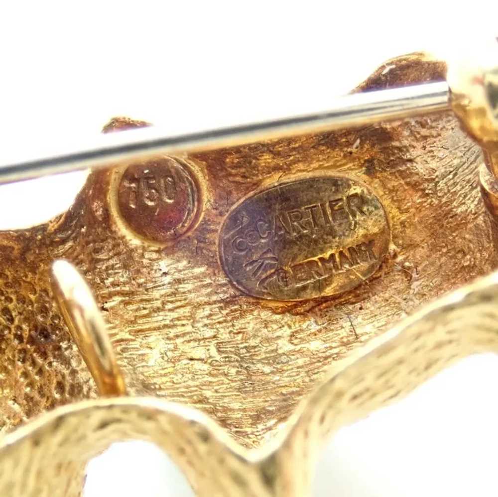 Rare! Authentic Cartier Germany 18k Yellow Gold T… - image 9