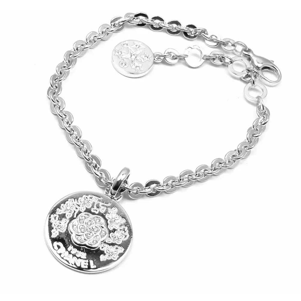 Authentic! Chanel Camellia Comete 18k White Gold … - image 10