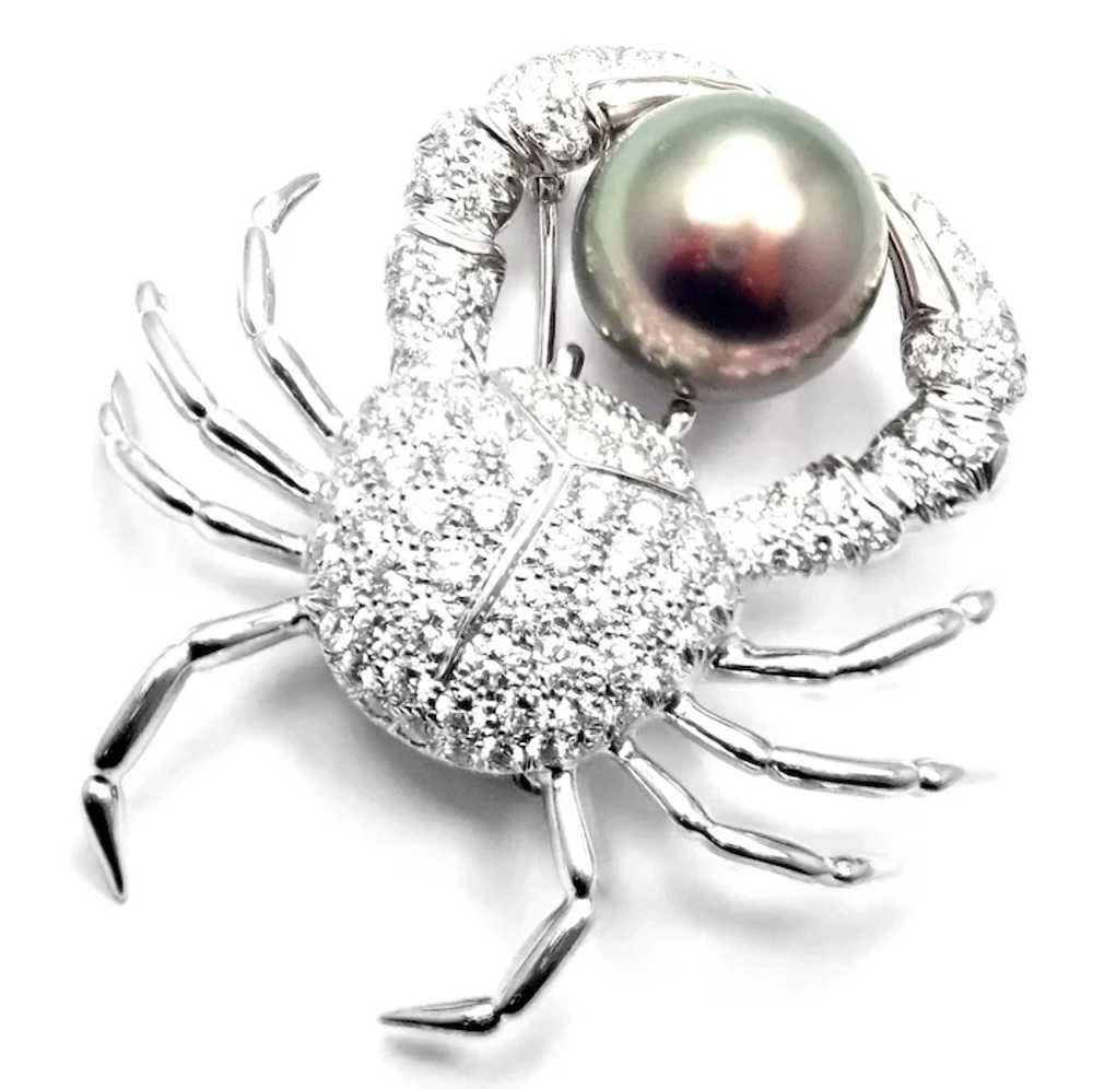 Rare! Authentic Tiffany & Co Platinum Crab 2.70ct… - image 2