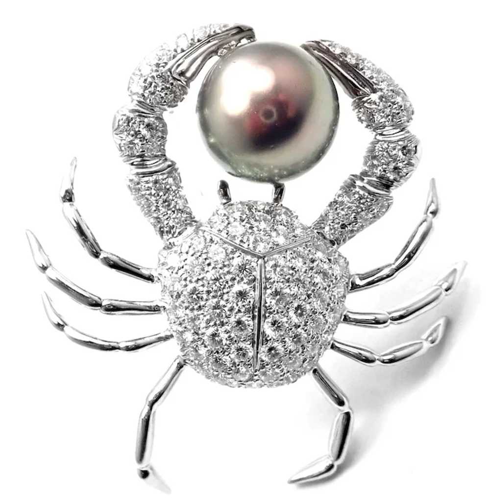 Rare! Authentic Tiffany & Co Platinum Crab 2.70ct… - image 3