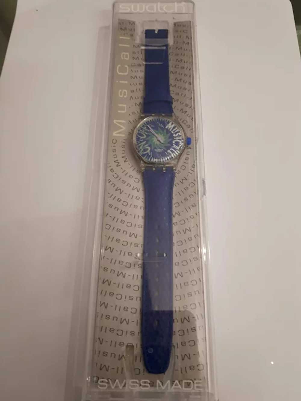 Swatch Watch Musicall SLK100 Tone in Blue 1993 Je… - image 8