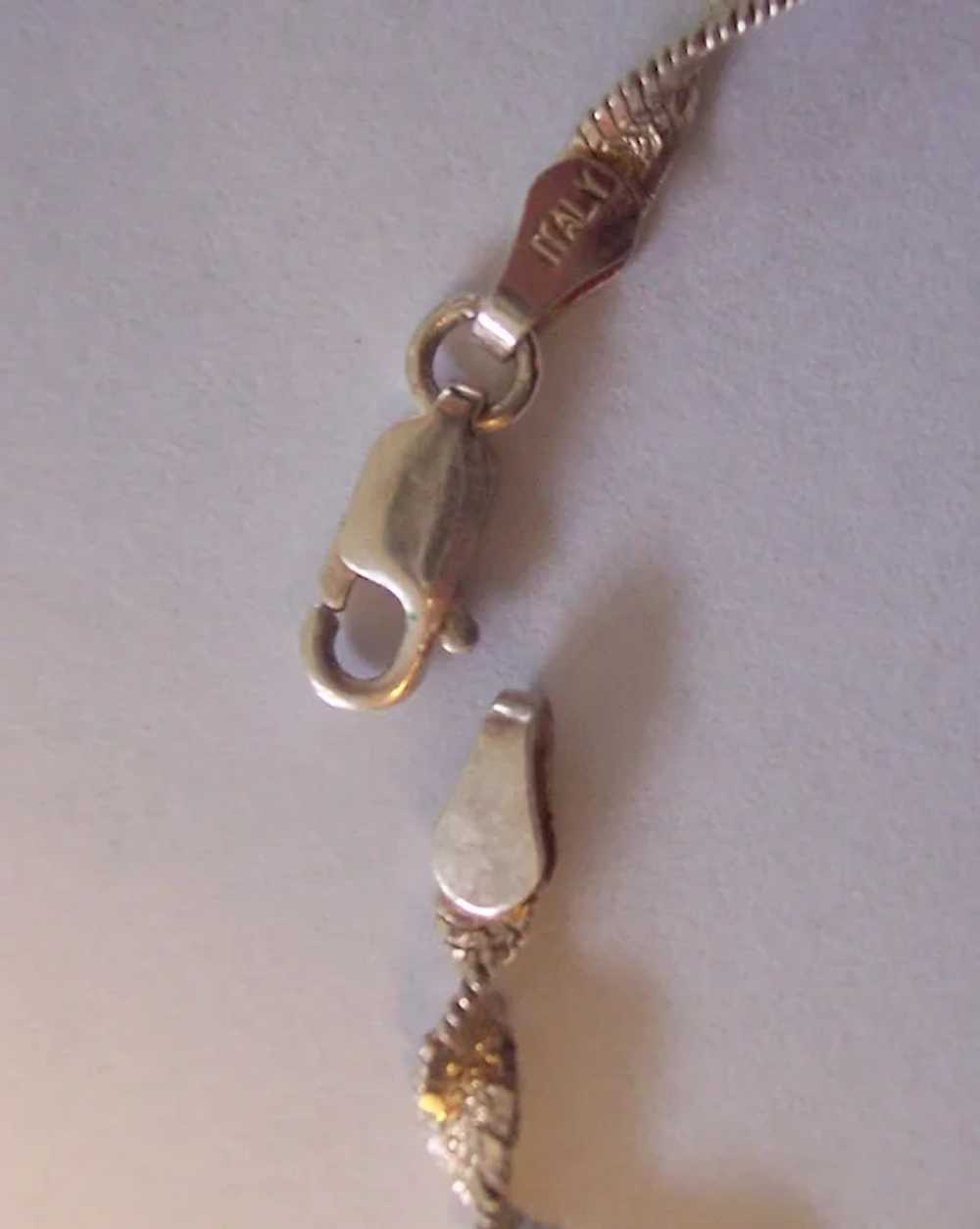 Sterling Silver Italian Twist Chain Bracelet - image 6