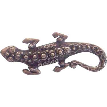 Vintage Silver Lizard Brooch