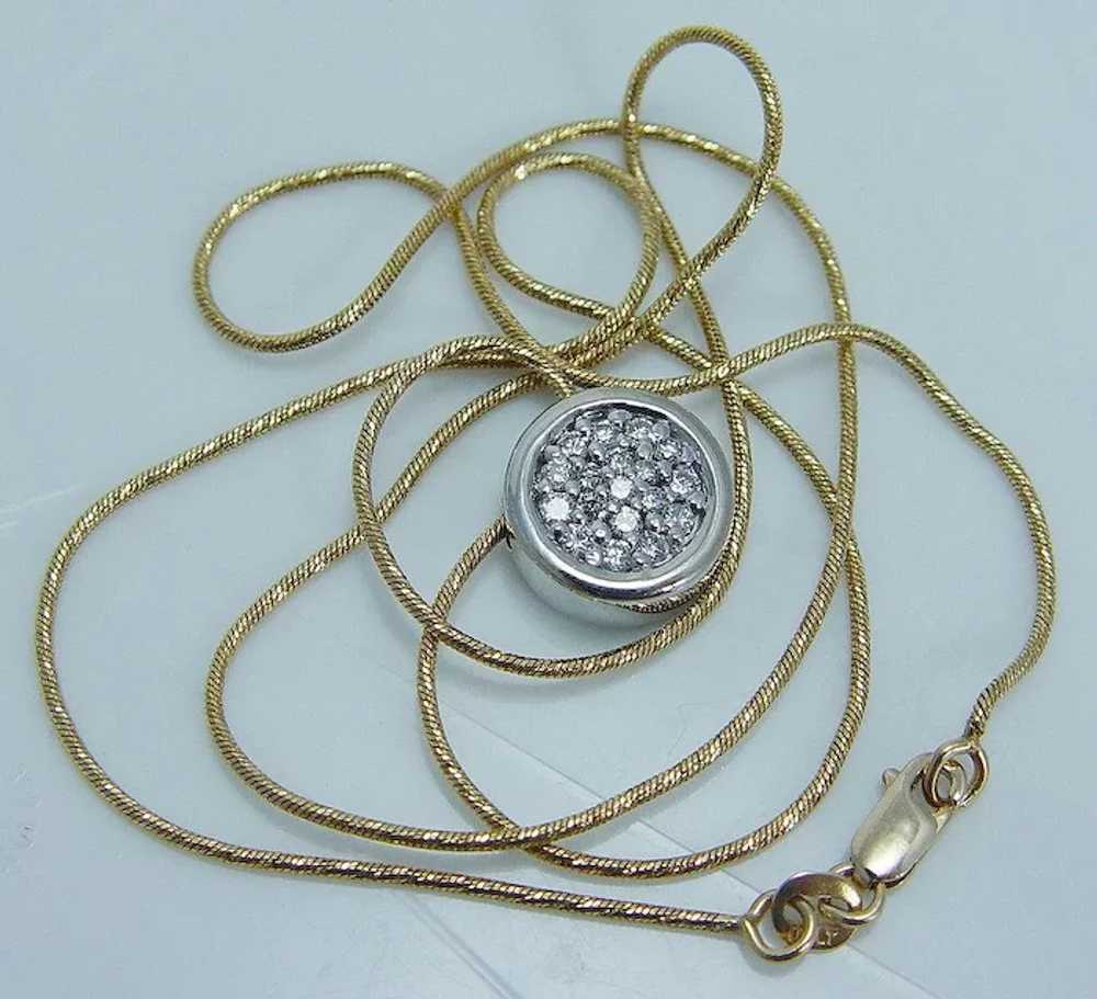 Made in Italy 14K Yellow Gold Diamond Bracelet Ea… - image 9