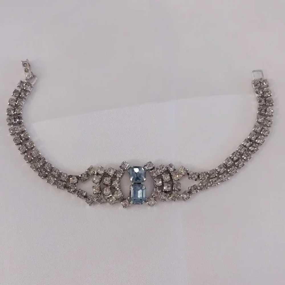 Vintage L'Amour Necklace, Bracelet, & Earrings bl… - image 5
