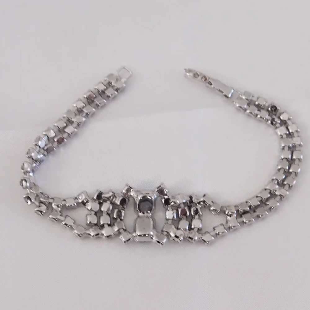 Vintage L'Amour Necklace, Bracelet, & Earrings bl… - image 7