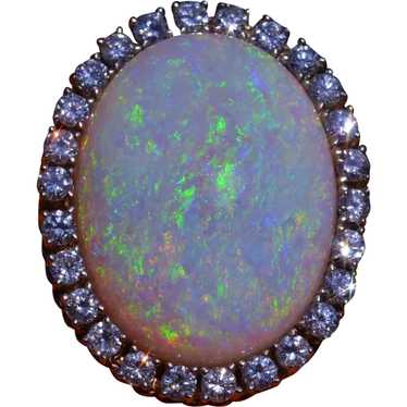 Impressive 22 Carat Natural Australian Opal Ring … - image 1