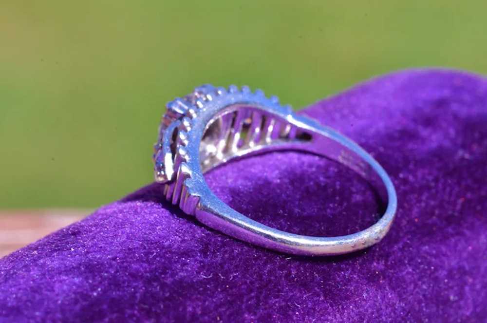 Handmade Platinum Engagement Ring Circa 1920 - image 3