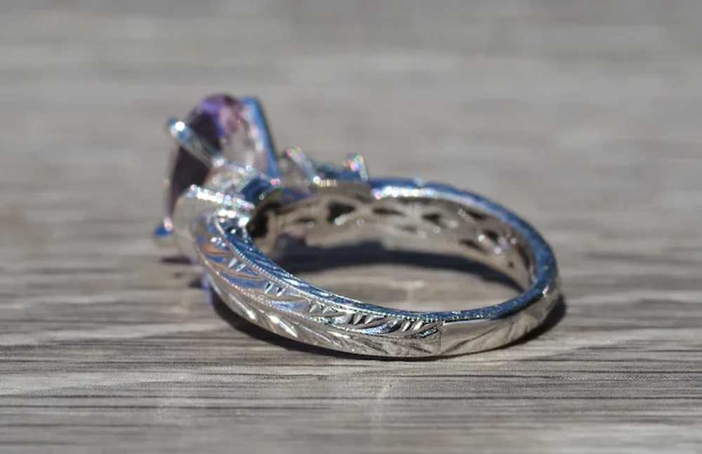 Ladies 14K Engagement Ring set with 2.64 CT Afgha… - image 3