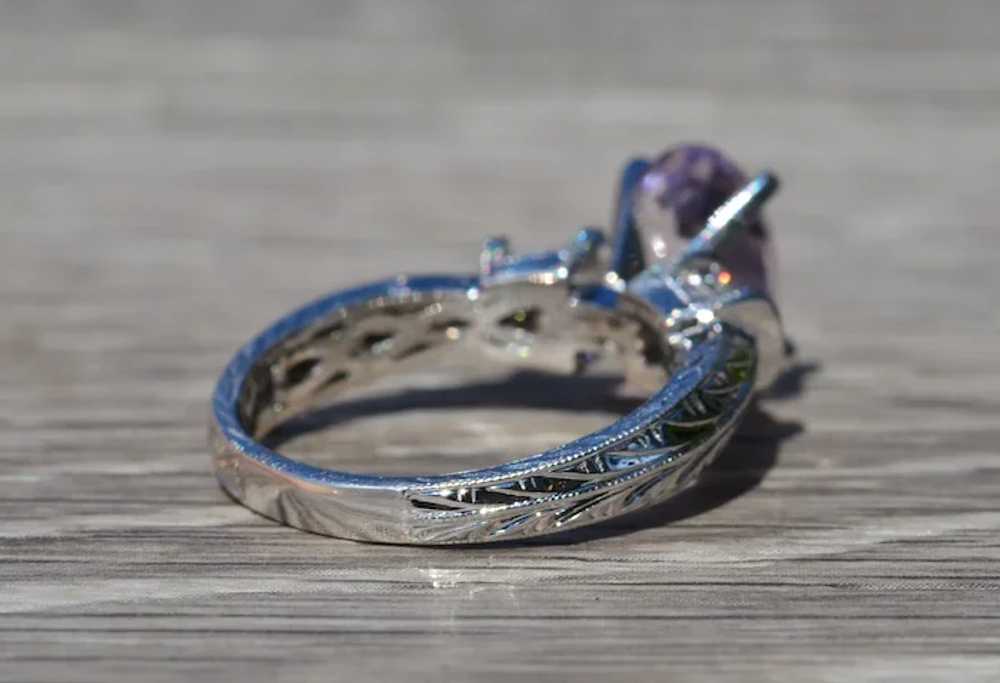 Ladies 14K Engagement Ring set with 2.64 CT Afgha… - image 4