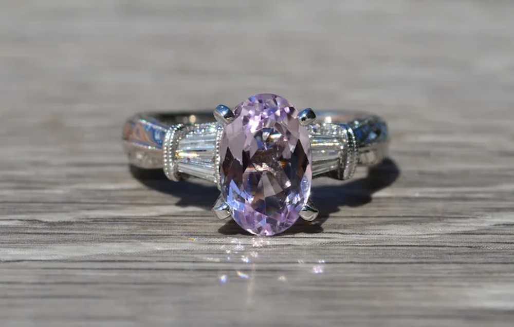 Ladies 14K Engagement Ring set with 2.64 CT Afgha… - image 6