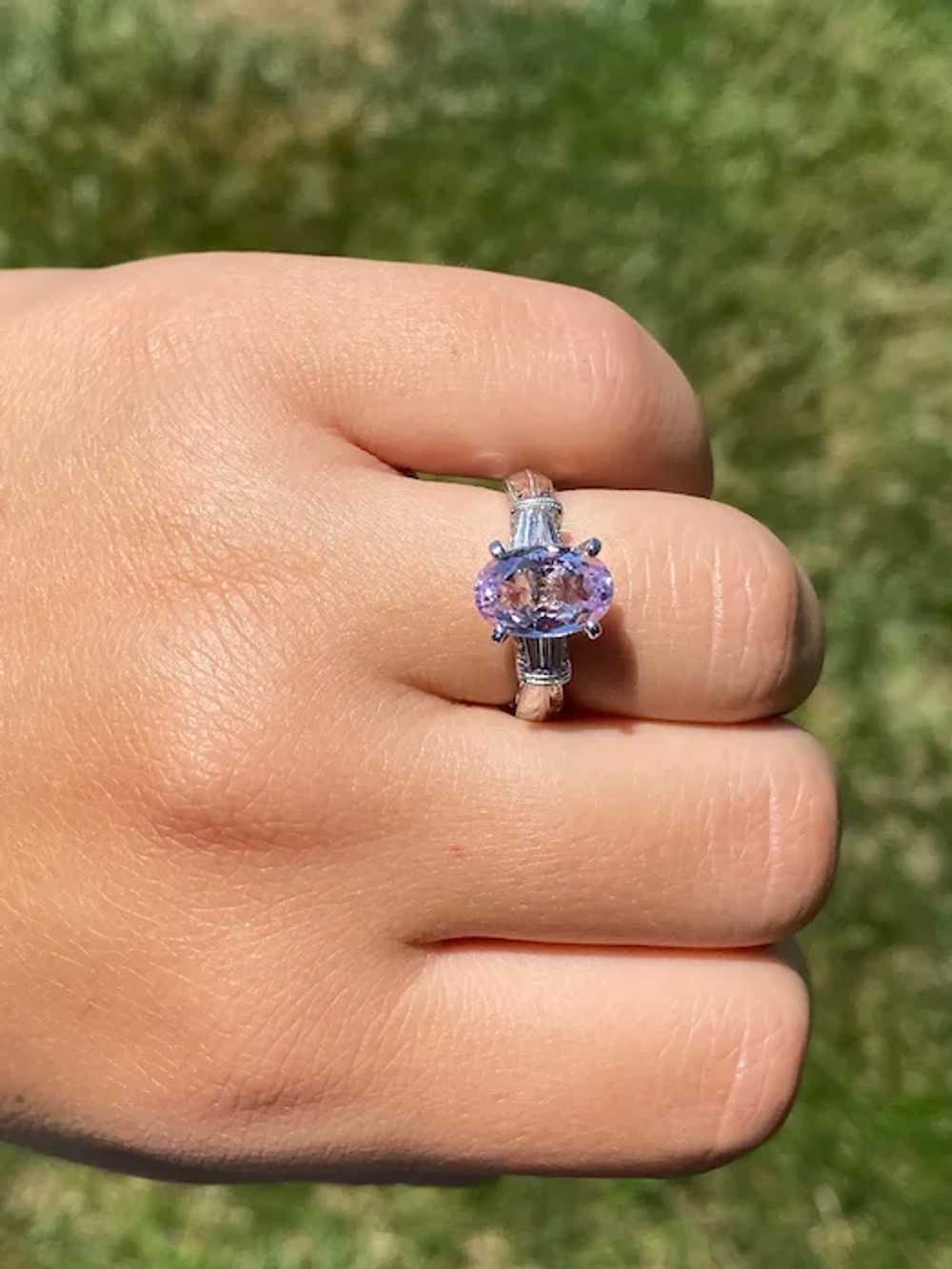 Ladies 14K Engagement Ring set with 2.64 CT Afgha… - image 8
