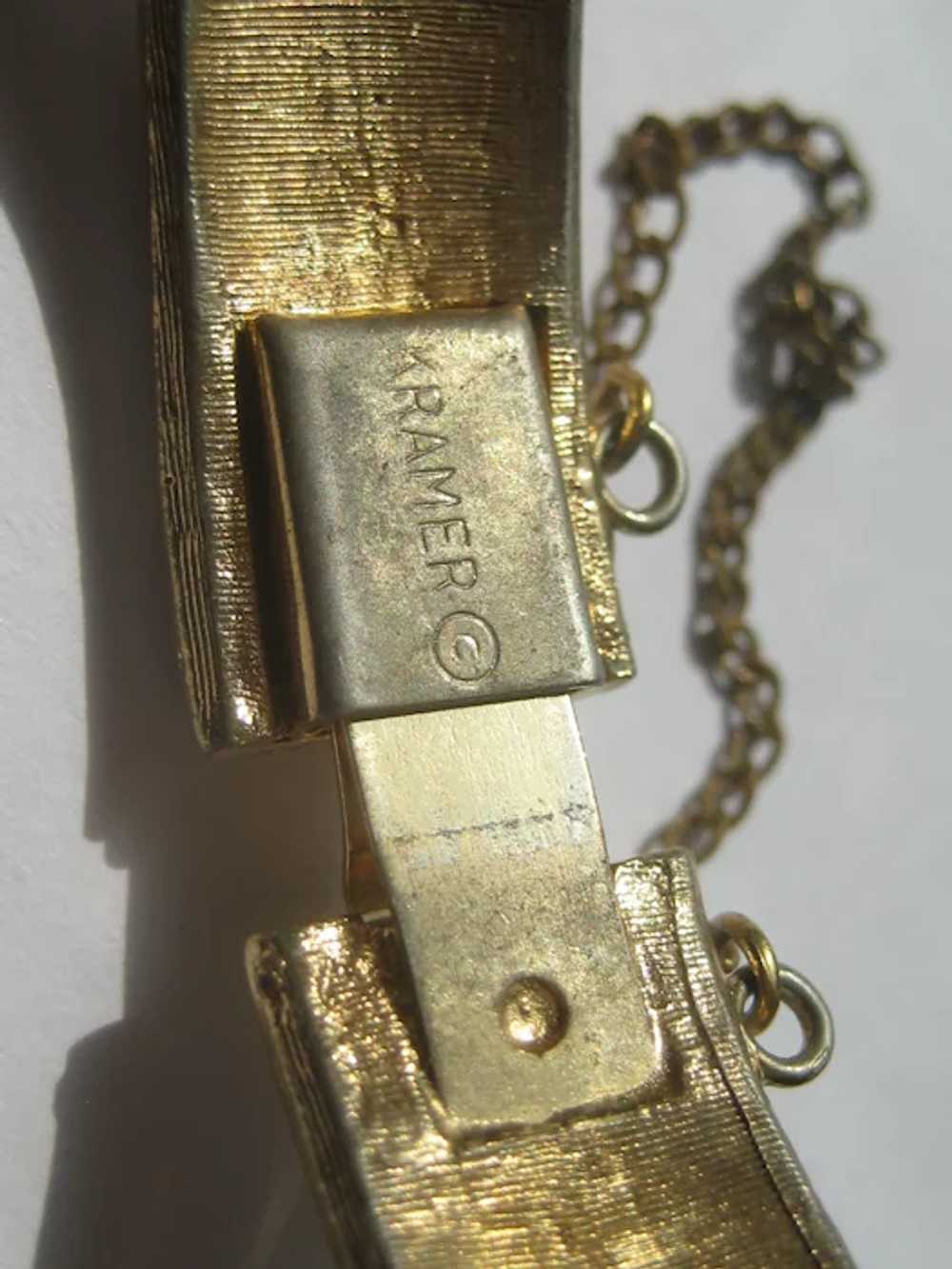 Kramer Vintage Kramer of New York Bracelet Clampe… - image 3