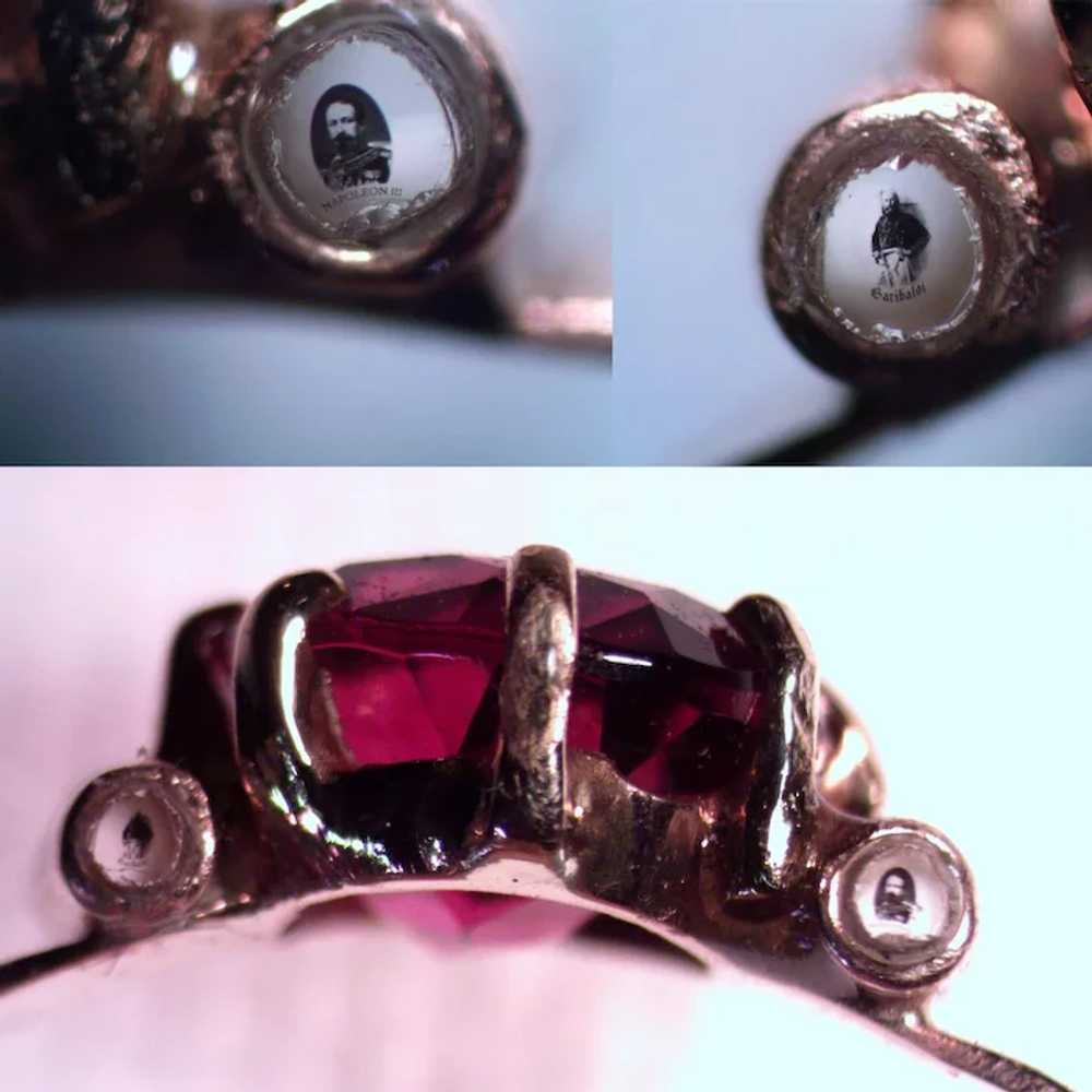 Victorian Rose Gold Garnet Ladies Ring Napoleon &… - image 2