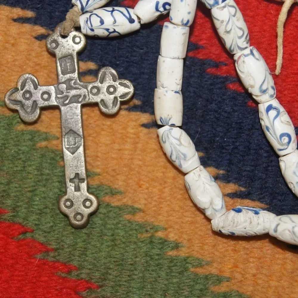 Iroquois Great Lakes Trade Silver Cross 1770's - image 3