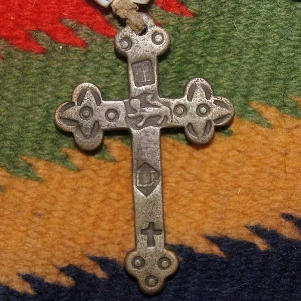 Iroquois Great Lakes Trade Silver Cross 1770's - image 9