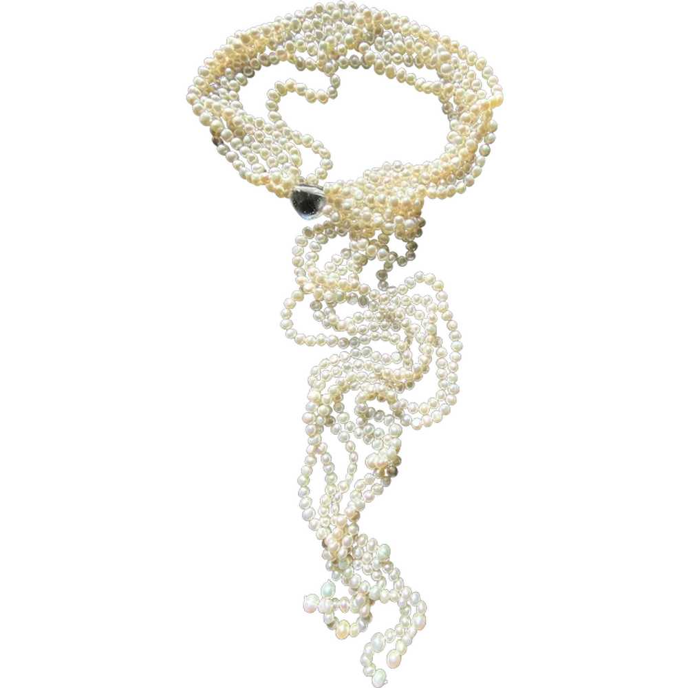 Six Strand Freshwater Pearl Necklace - image 1