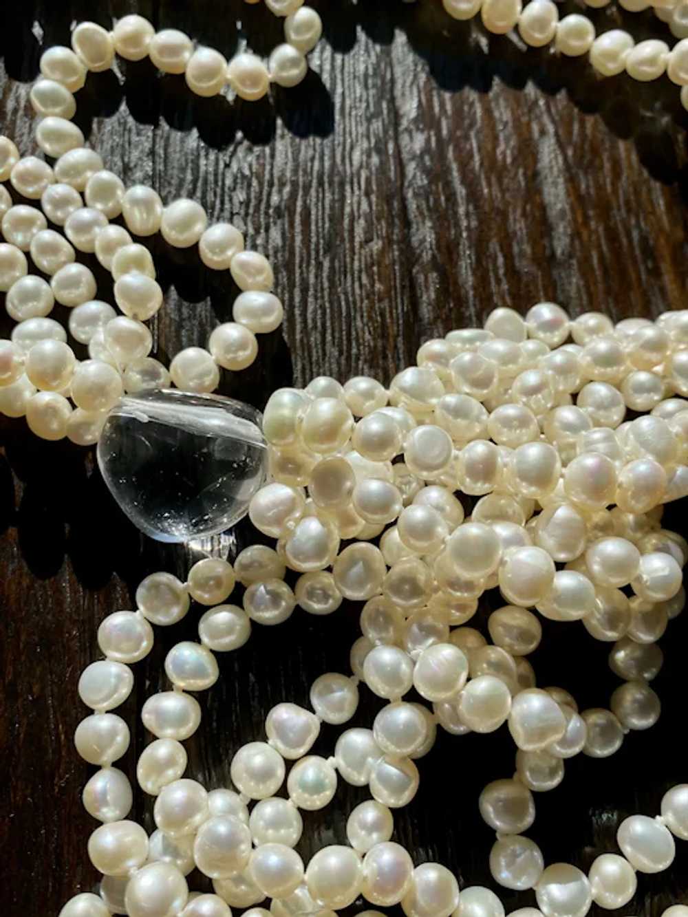 Six Strand Freshwater Pearl Necklace - image 2