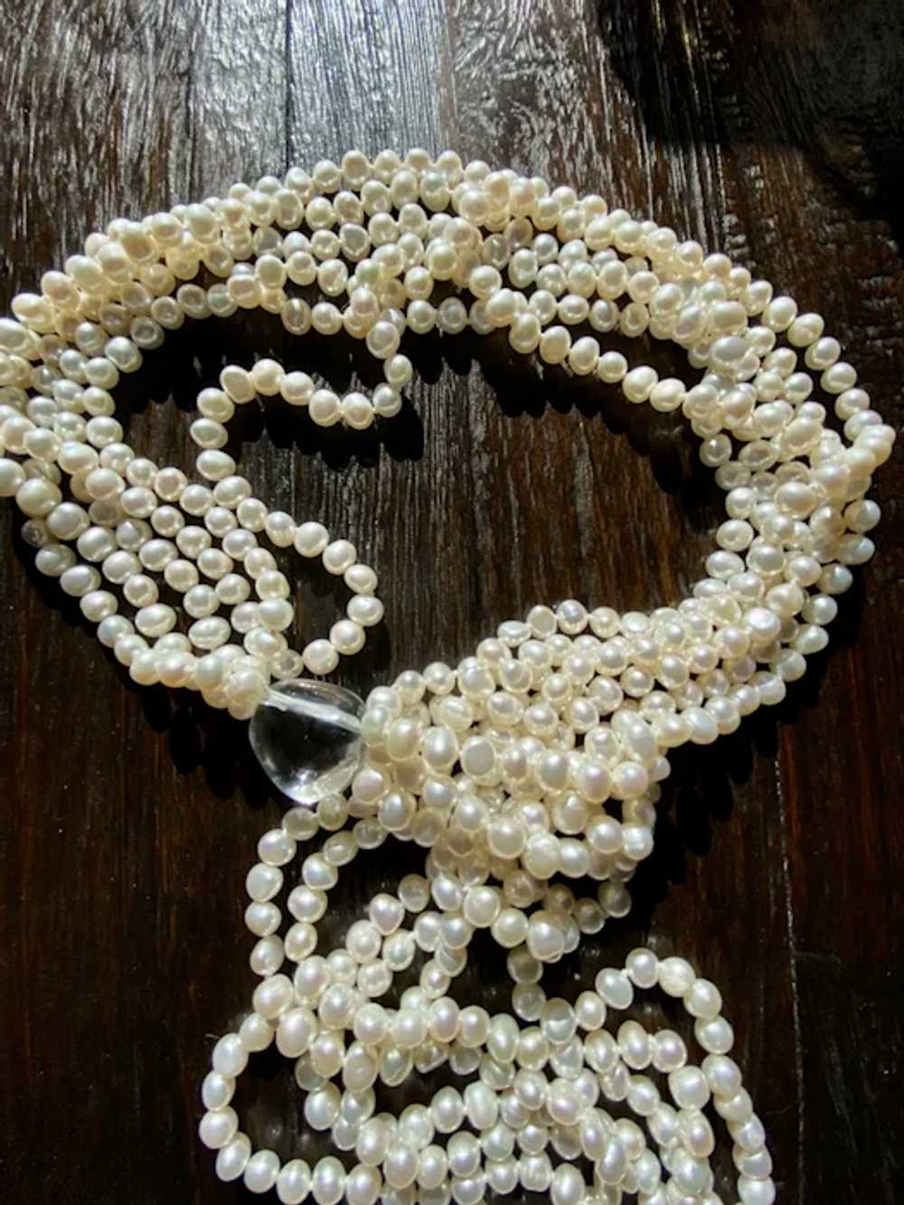 Six Strand Freshwater Pearl Necklace - image 3