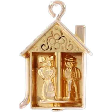 Yellow Gold Home Sweet Home Couple Charm - 14k Ne… - image 1