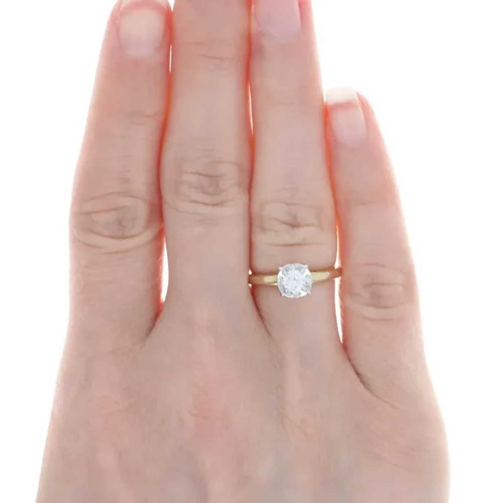 Vintage Diamond Engagement Ring & Wedding Band - … - image 3