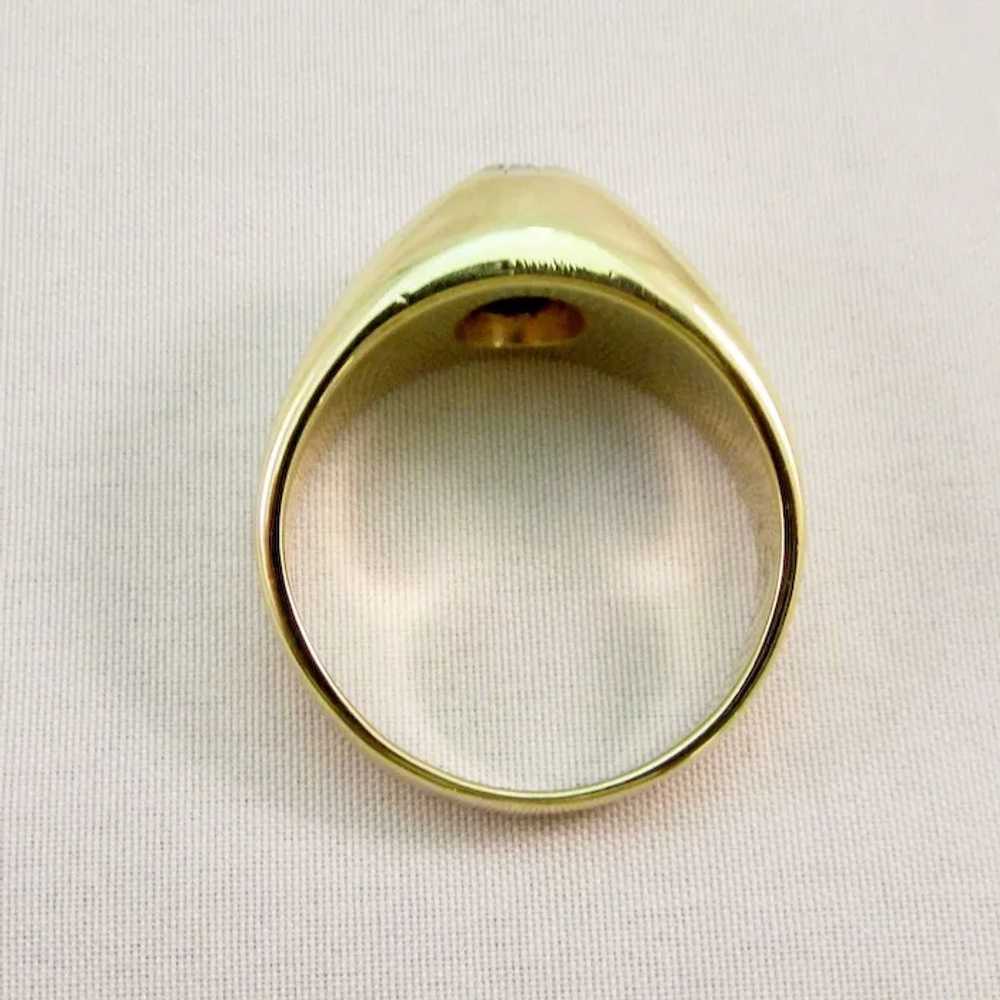 Vintage Men's Double Diamond Ring - image 8
