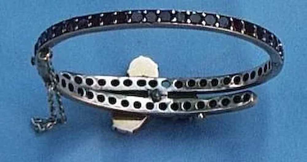 Bohemian Garnet Bangle Bracelet, Victorian - image 6