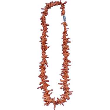 Coral Necklace, Victorian - image 1