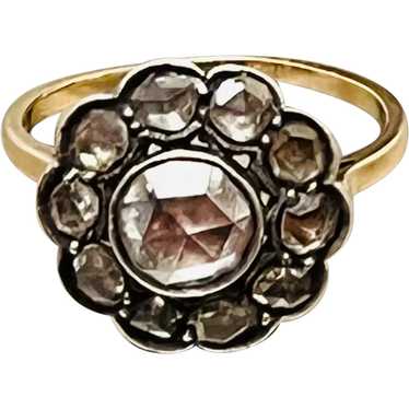 Rose Cut Diamond Ring, Victorian