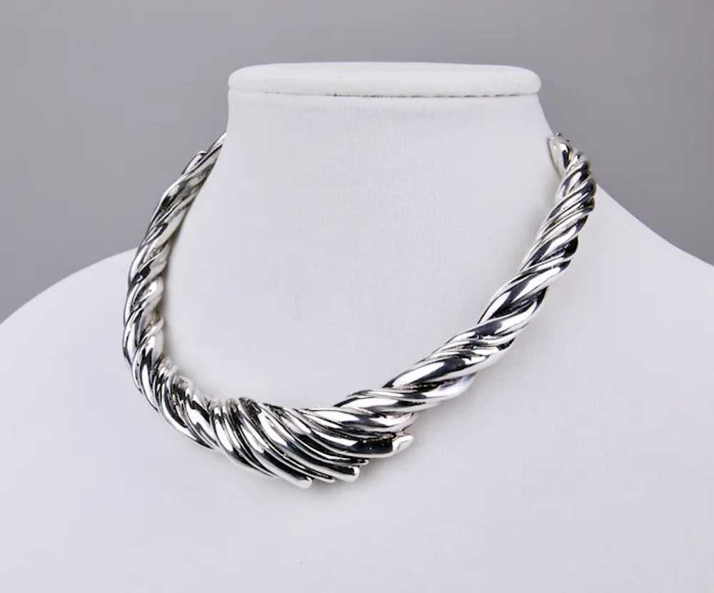 Bat Ami Sterling Silver Collar Necklace Israel Mo… - image 2
