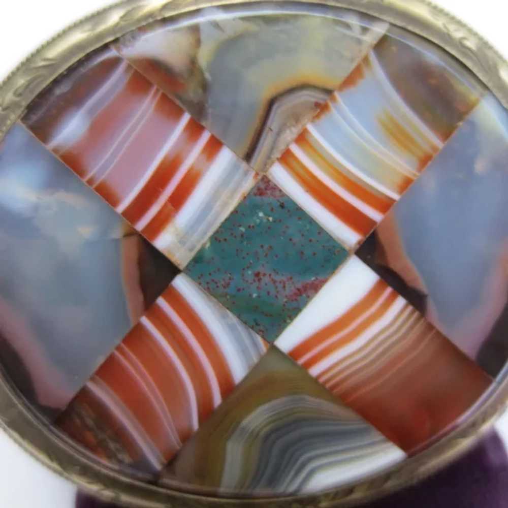 Victorian Large Scottish Agate Bullseye Bloodston… - image 4