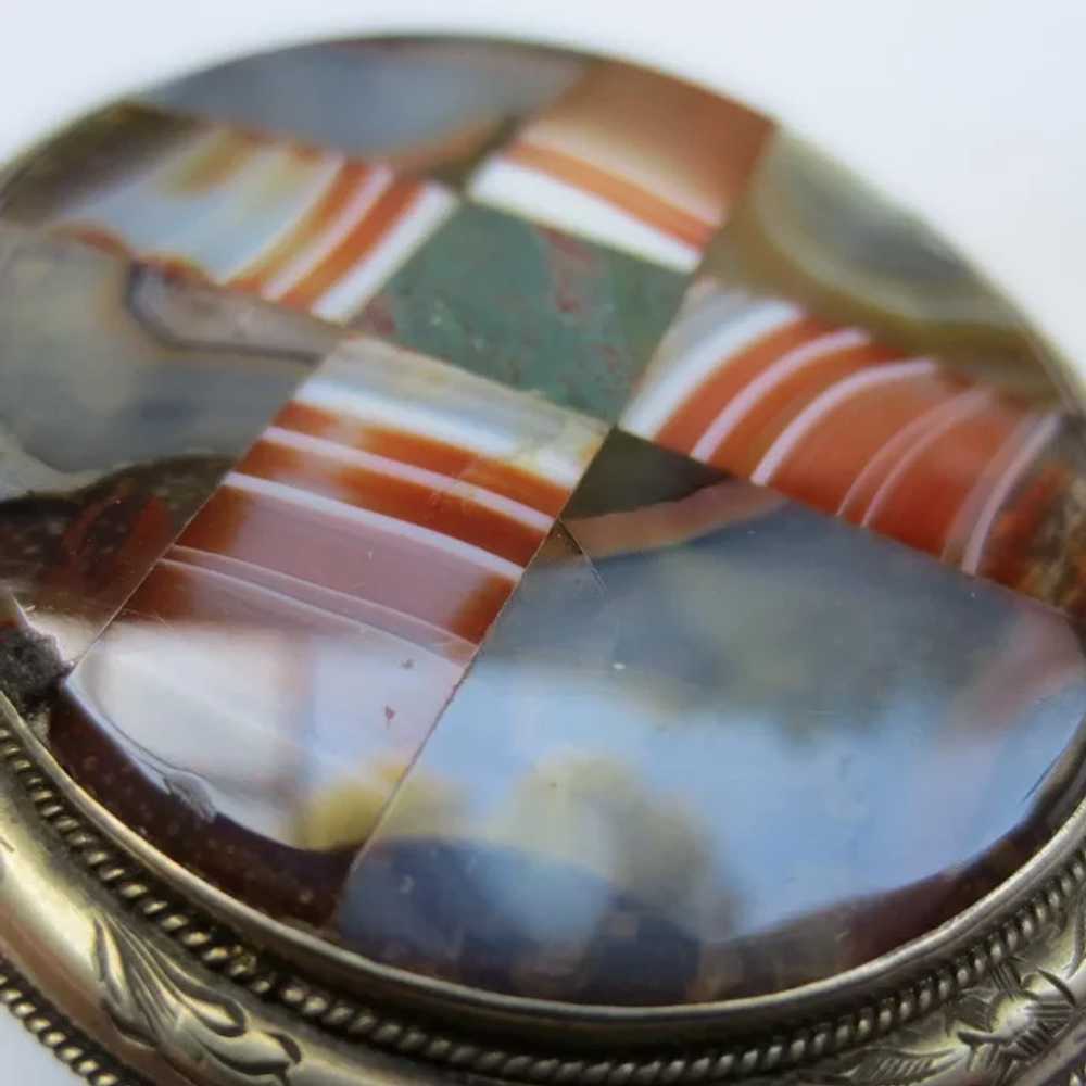 Victorian Large Scottish Agate Bullseye Bloodston… - image 5