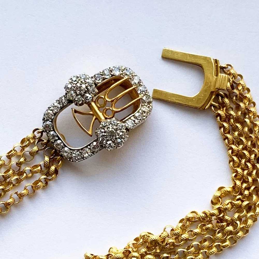 Antique Georgian Gold Diamond Bracelet - image 2