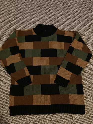 Vintage Vintage knit color block sweater
