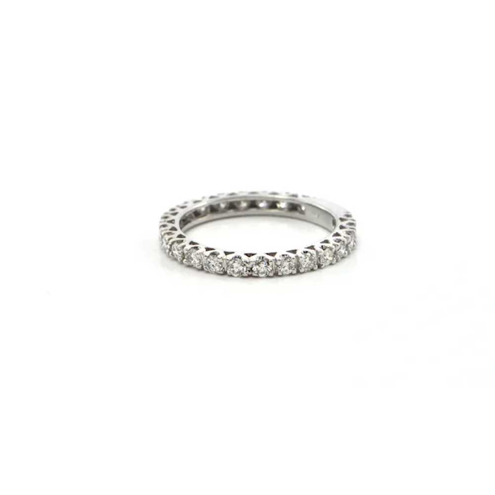 Modern 0.80CT Diamond 18K White Gold Eternity Band - image 2