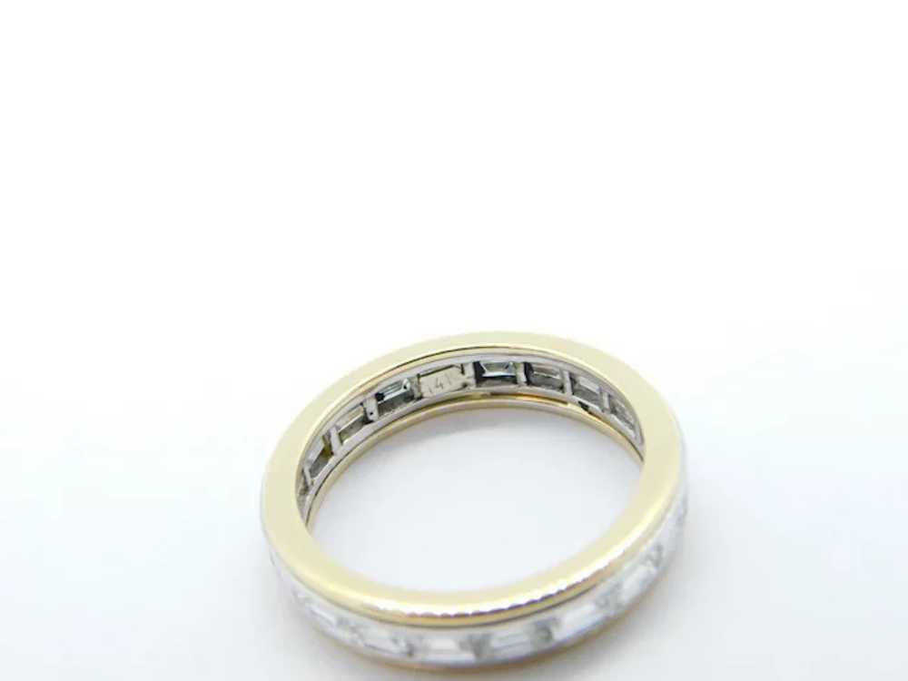 1.60 ctw Baguette Cut Diamond Eternity Band Ring … - image 6