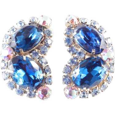 Rhinestone Climber Earrings