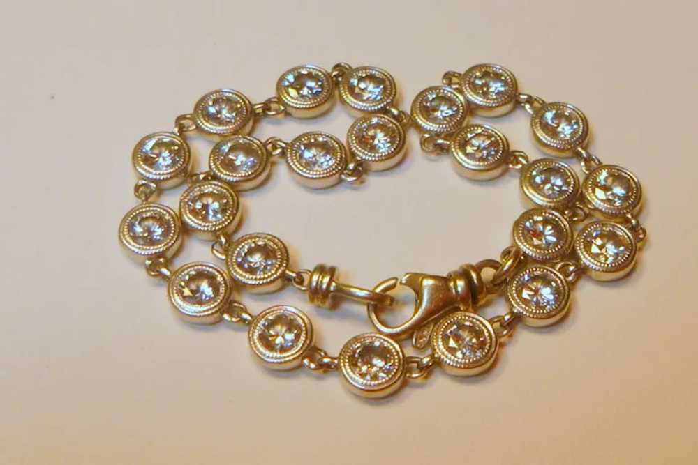 Diamond 5.14 ct. and 14k White Gold  Bracelet - image 10