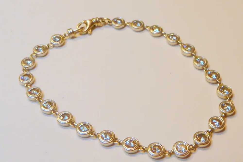 Diamond 5.14 ct. and 14k White Gold  Bracelet - image 2