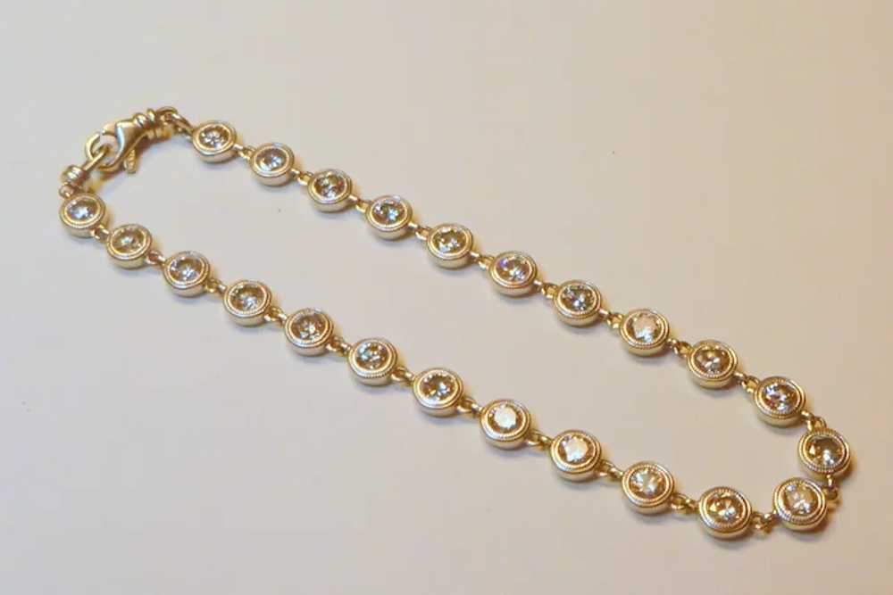 Diamond 5.14 ct. and 14k White Gold  Bracelet - image 3