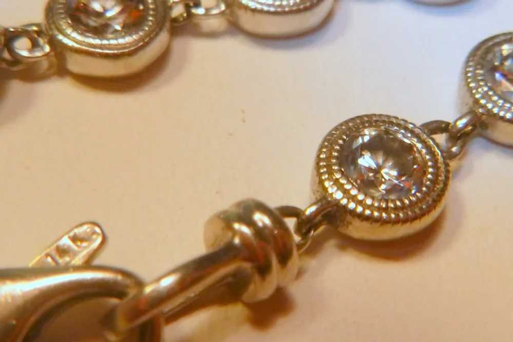 Diamond 5.14 ct. and 14k White Gold  Bracelet - image 7