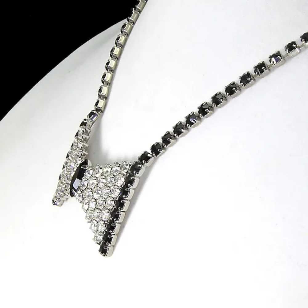 Bow Tie Beauty-Rhinestone Necklace-Stunning-1950s… - image 4
