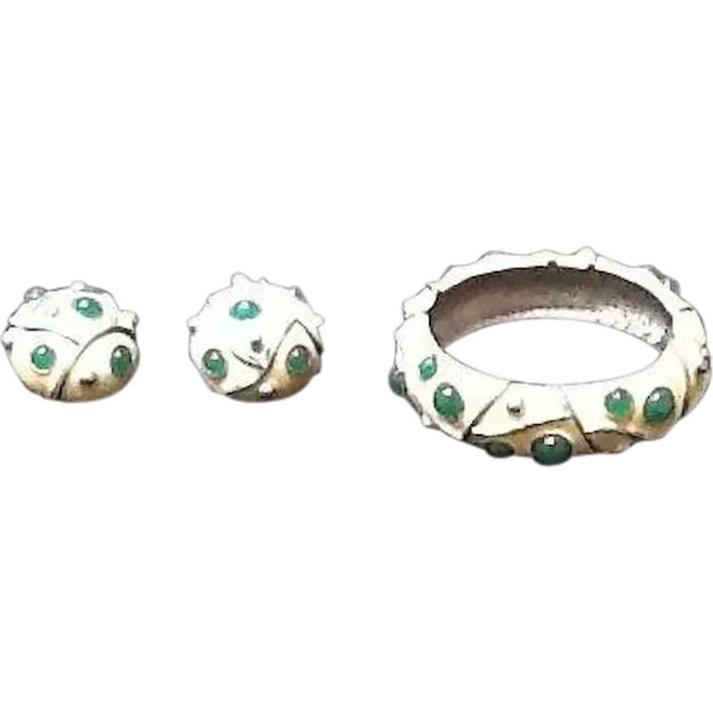 VIntage Lanvin Demi Parure:  Bracelet and Earrings - image 1