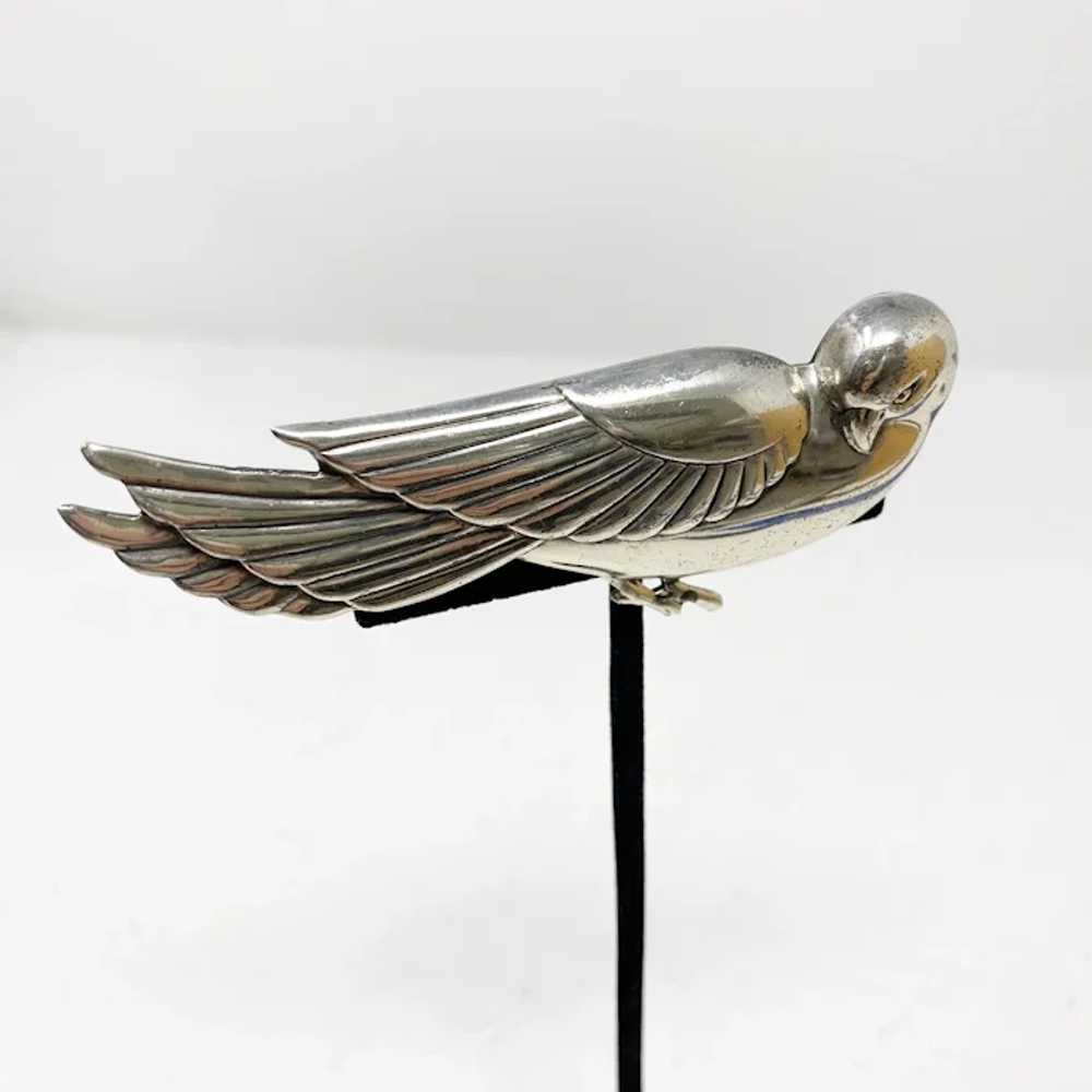 215 Vintage sterling silver Coro Norseland bird p… - image 2