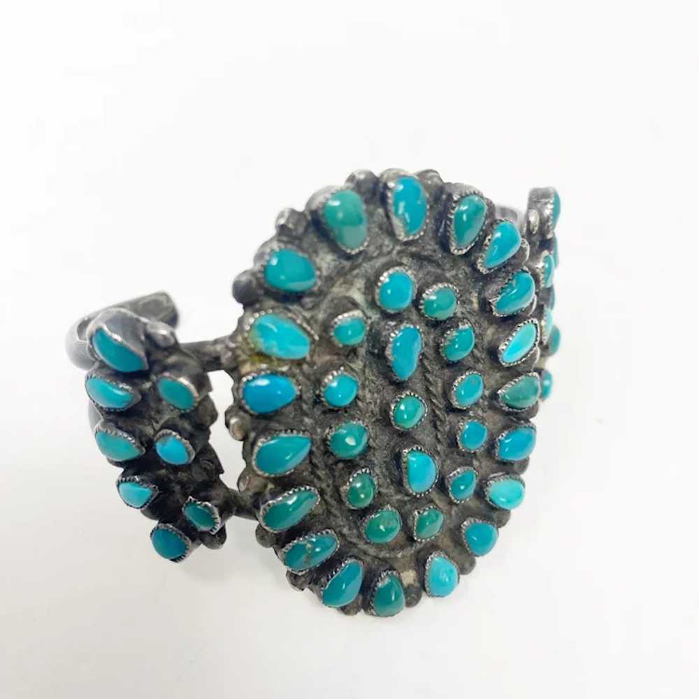 648 vintage Zuni Vintage Turquoise Cluster Petit … - image 8
