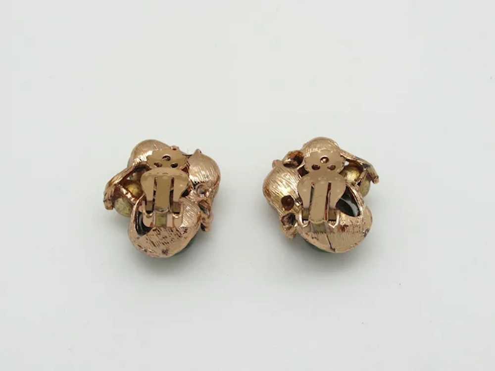 1950s Cluster Bead Earrings - image 2