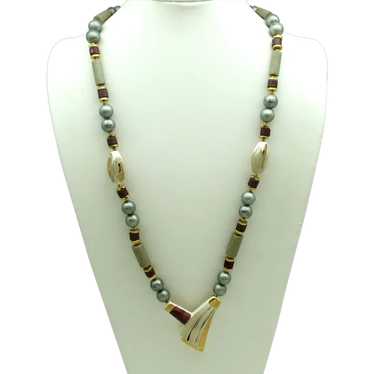 1970s Ceramic Bead Necklace - image 1